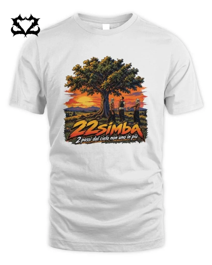 22simba Albero Tramonto T-Shirt | Abbigliamento Rap e Hip Hop