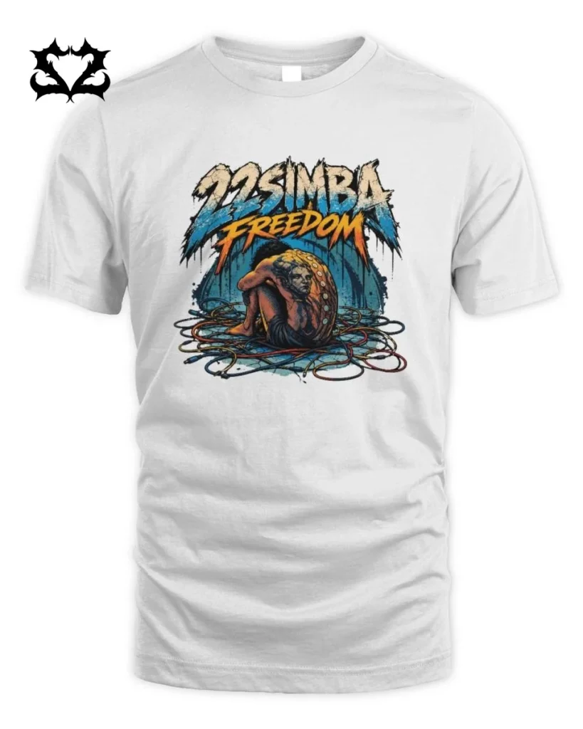 22simba Liberta Grafica Rap T-Shirt | Moda Underground